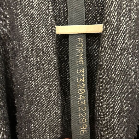 Forme d’Expression Fringe Cashmere/Wool Cardigan in Grey/Black, Size 42 (US 6) - Picture 11 of 13